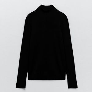 Zara black mock neck sweater